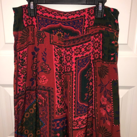 New Farm Rio x Anthropologie Wide Leg Printed Resort Pants Trousers sz S - Picture 7 of 12